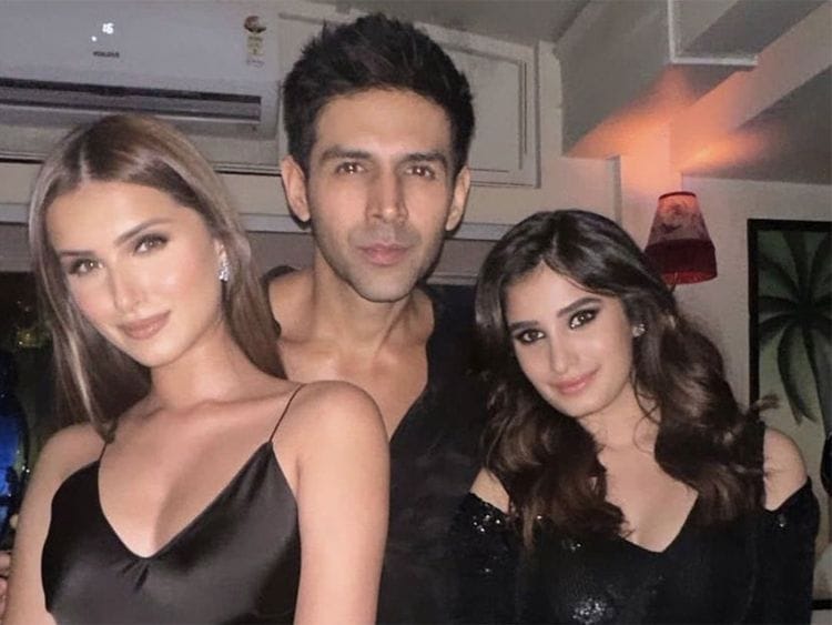 Tara Sutaria, Kartik Aaryan and Rasha Thadani