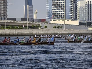 In pictures: Dubai's traditional rowing race takes center stage