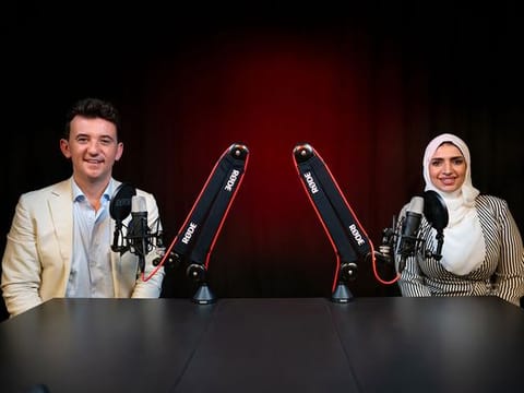 Dr Sara Abdelmgeed (right) with host Lachlan Kitchen