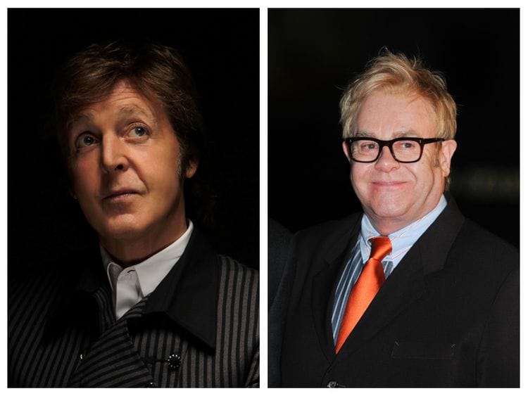 Paul McCartney and Elton John