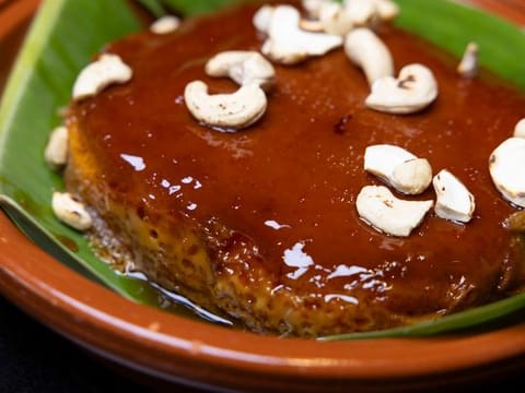 Sri Lankan Watalappan or cardamom-spiced coconut custard