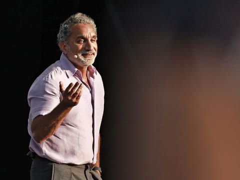 Being a doctor, comedian and a food sustainability advocate, Bassem Youssef takes the stage at the Cop28 at Expo City Dubai to share his unique stories and experiences at the Green Stage on Tuesday in Expo City Dubai