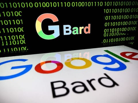 This photograph taken in Toulouse, southwestern France, on July 18, 2023 shows screens displaying the logos of Bard AI, a conversational artificial intelligence software application developed by Google. Google on December 6, 2023 infused its Bard chatbot with a new-generation artificial intelligence model called Gemini, which it touts as being able to reason better than ChatGPT and other rivals. 