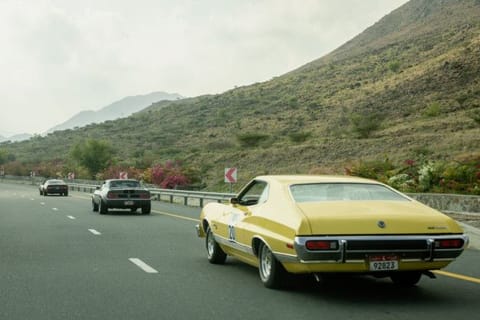 A view of vintage car rally in Sharjah held to mark the UAE Union Day