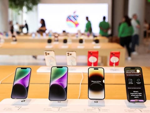 The iPhone-maker's steep sales decline comes after its strong performance in the December quarter when it overtook Samsung as the world's No.1 phone maker. 
