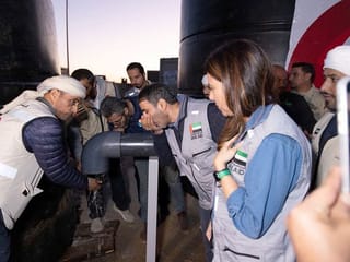 UAE launches three water desalination plants to supply Gaza with drinking water