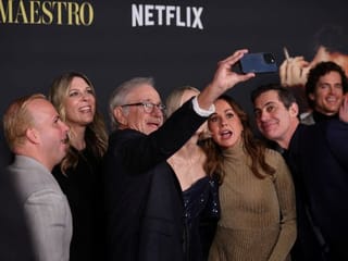 See: Hollywood legend Steven Spielberg takes a selfie and all the action from the premiere of ‘Maestro’