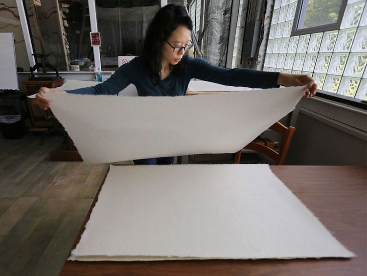 2000-year-old Hanji paper art revival by Korean-American artist, in UAE