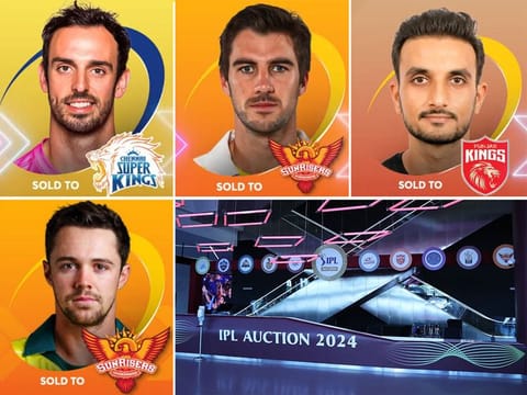  Australian pacers Mitchell Starc and Pat Cummins became the highest earners, breaking the Rs200 million mark, followed by New Zealand all-rounder Daryl Mitchell. 
