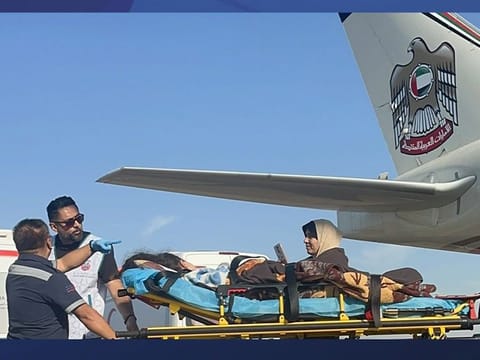 The group included 61 children who were accompanied by 71 members of their families