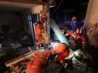 Photos: Earthquake kills over 100 in China as rescuers work in sub-zero temperatures
