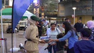 Dubai: Helmets, reflectors, water given to cyclists, scooter riders