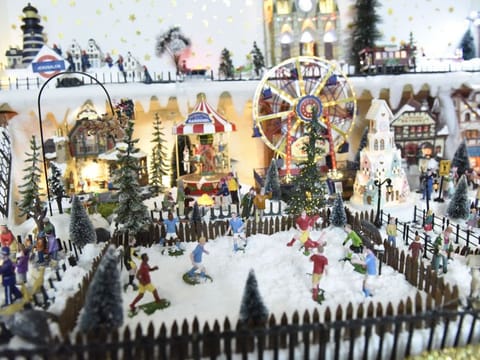 There are a mix of traditional and modern themes running through the display