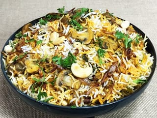 Try this easy Mushroom Pulao in under 30 minutes at home
