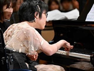 Photos: AI-assisted piano allows disabled musicians to perform Beethoven