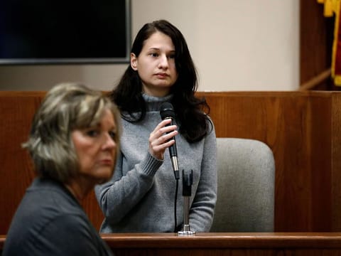 Gypsy Rose Blanchard takes the stand during the trial of her ex-boyfriend Nicholas Godejohn, Nov. 15, 2018, in Springfield, Mo