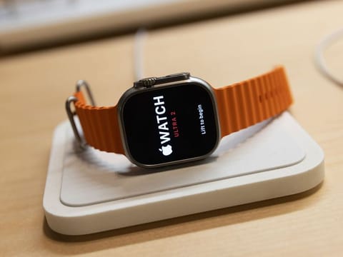 Apple strongly promotes its smartwatch's fitness and health features, which include detection of heartbeat irregularities, falls, sleep apnea, and harmful noise levels.