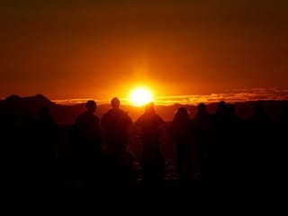 Dawn of the New Year: The first sunrise of 2024 captured in all its glory