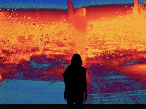 Every evening, Abu Dhabi city becomes an open art gallery with interactive light displays. Picture used for illustrative purposes. 