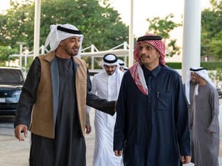 UAE President receives Prime Minister of Qatar in Abu Dhabi