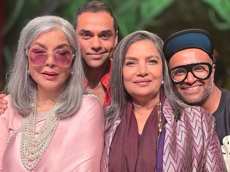 From Left: Zeenat Aman, Shabana Azmi, Abhay Deol and  Faraz Arif Ansari