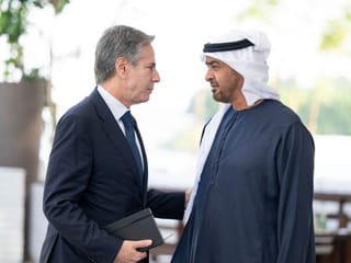 UAE President receives US Secretary of State in Abu Dhabi, discusses Gaza situation