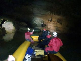 Photos: Rescuers evacuate five from flooded Slovenian cave