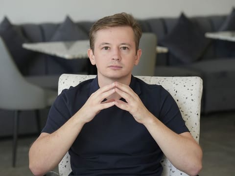 Ivan Kroshny, 33, now remotely manages the start-ups he helped launch with business partners in different countries.