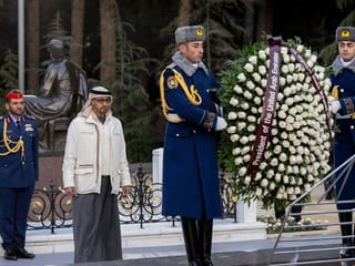 UAE President Sheikh Mohamed visits Tomb of National Leader, Martyrs’ Lane in Baku