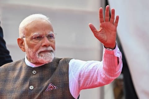 File photo of Indian Prime Minister Narendra Modi at opening of a trade show in Gujrat, India on January 9