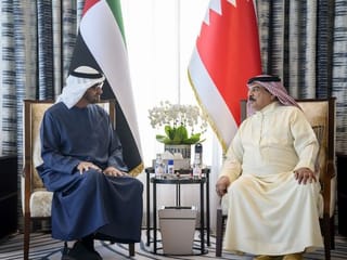 UAE President Sheikh Mohamed visits King of Bahrain in Abu Dhabi