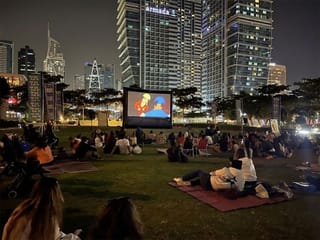 Now playing: Watching a movie, for free, under the stars in Dubai’s Jumeirah Lake Towers