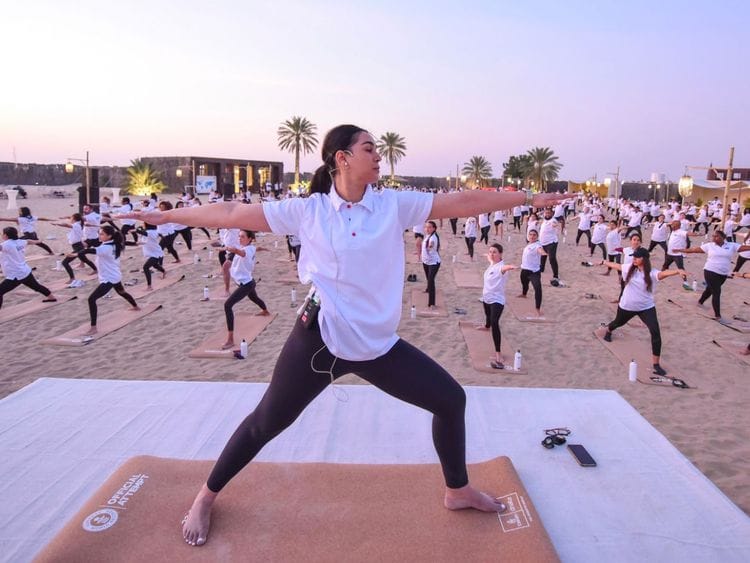 Emirates Group yoga record