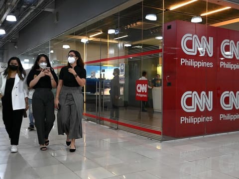 The CNN Philippines office in Mandaluyong, Metro Manila, on January 29, 2024.  