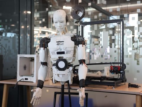 Students at 42 Abu Dhabi have worked on a range of hands-on projects, including robotics. 