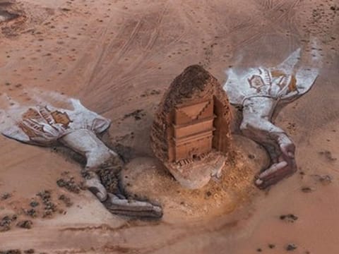 David Popa's artwork at AlUla 