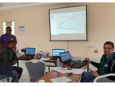 The team at the control room is in constant touch with marshals on duty to help participants of the Fun Drive.