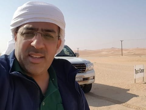 A retired Emirates pilot, Yacoub Mohammed has been a marshal at the Fun Drive every year since 1992.