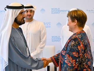 Mohammed bin Rashid meets with IMF Managing Director ahead of WGS 2024