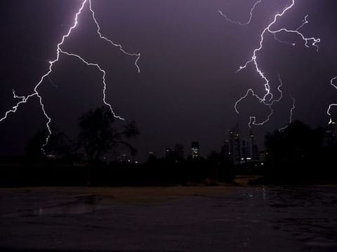 Photos: Dubai drivers brace for slippery roads as rain continues