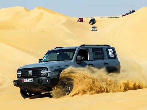 GWM TANK SUVs at the Gulf News Fun Drive in February in Tilal Swaihan