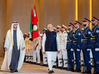UAE President receives Indian Prime Minister Narendra Modi in Abu Dhabi