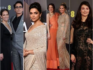 Stars at 2024 BAFTAs Red Carpet: Margot Robbie, Deepika Padukone, David Beckham, Emily Blunt and more