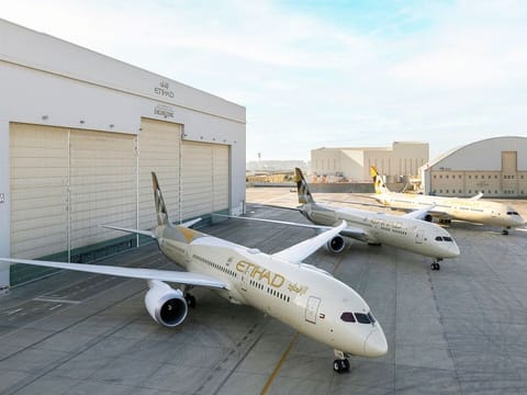 Boeing’s 787 Dreamliners are up to 25 per cent more fuel efficient than many comparable aircraft of their size.