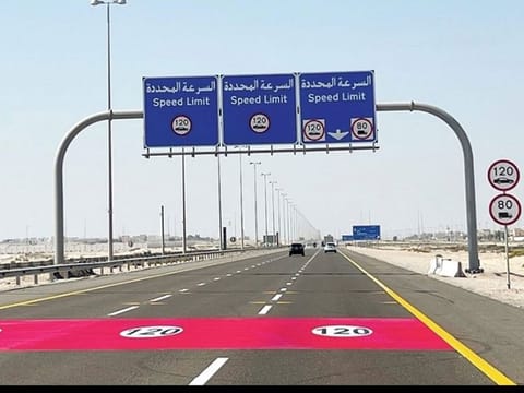 Abu Dhabi roads have now been marked clearly to indicate revised speed limits
