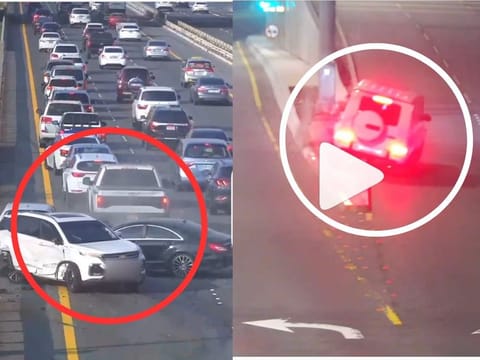 Video clips shared by the police illustrate the severe outcomes of distracted driving, urging drivers to remain focused, particularly at intersections and traffic signals.