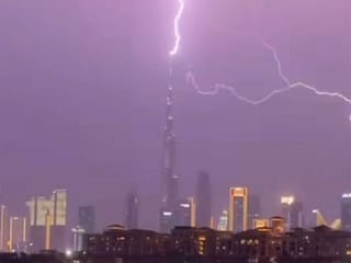 UAE weather: Heavy rains with lightning and thunder in Maleha and Fujairah, moderate showers hit parts of Dubai and Sharjah
