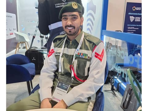Corporal Murad Abbas Murad's story was depicted in a video shown at the World Police Summit in Dubai on Tuesday