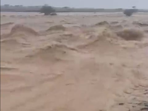 Screengrab from a video shared by weather monitoring centre @ACFWC1