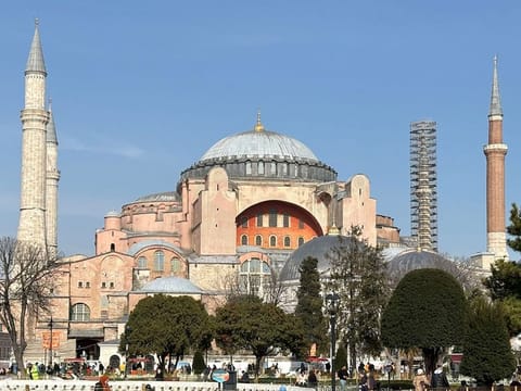 Hagia Sophia, an architectural marvel, is one of the world’s great monuments. The Byzantine structure in Istanbul was built as a Christian church in the 6th century. In subsequent centuries it became a mosque, a museum, and a mosque again.